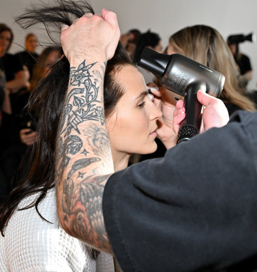 Wavytalk hair styling tools used backstage at SIMKHAI Fall/Winter 2025 New York Fashion Week runway show