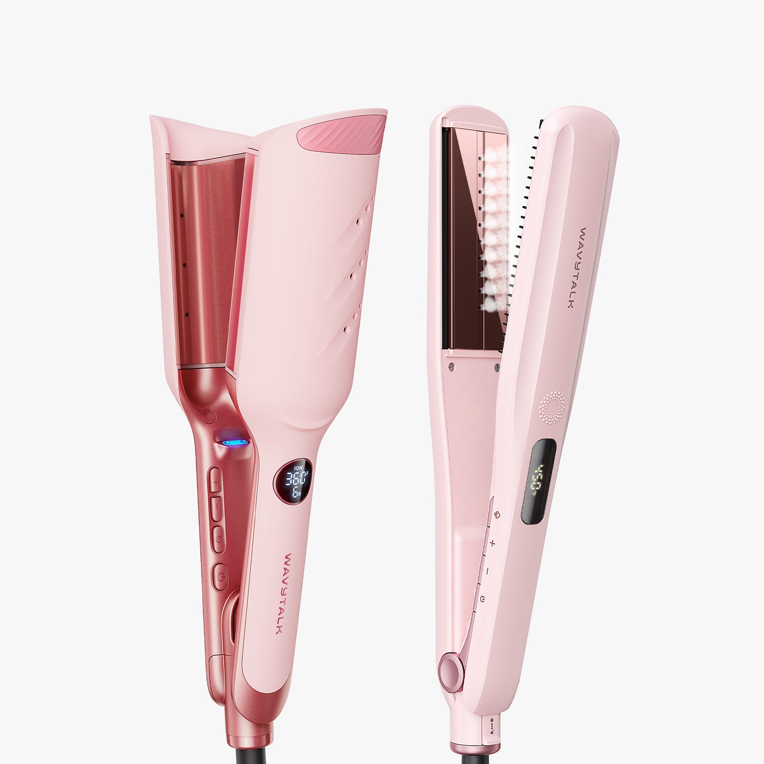 Pink Power Wave and pink Steam Sesh on a white background