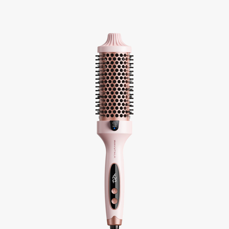 Pink Blowout Boost Grande with digital display on a white background