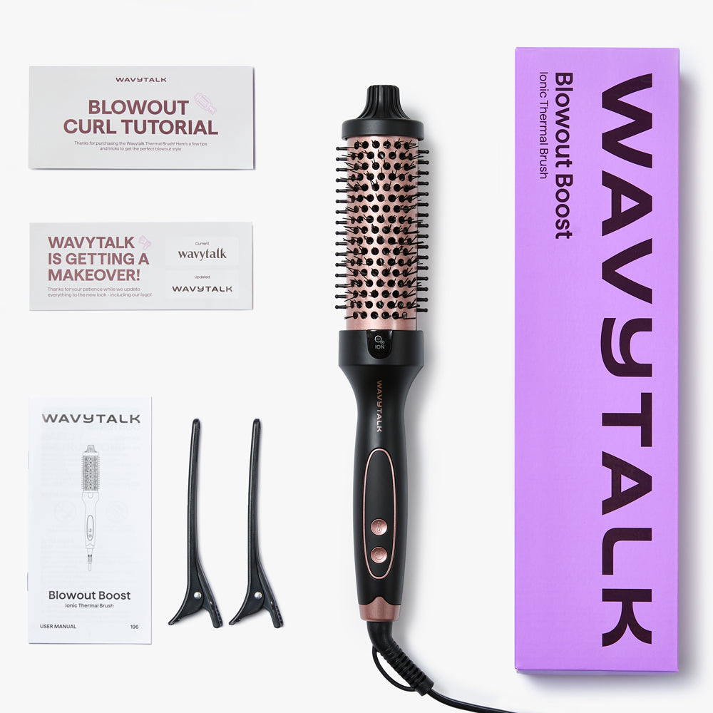 WAVYTALK サーマルブラシ Blowout Boost 38mm Wavytalk Escova térmica, escova redonda aquecida Blowout Boost de