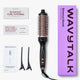 Wavytalk rose gold Blowout Boost ionic thermal brush with packaging and accessories on a white background