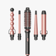 Rose gold Pink Multi Curl 5-in-1 set  hair styling tools on a white background