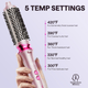 Pink Heatwave Pro with temperature settings displayed on a light purple background