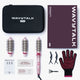 WavyTalk pink Heatwave Pro and accessories on a white background