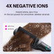 Gold Rose Sleek Sweep hair straightening comb featuring 4X negative ion technology for frizz-free hair, presented on a white background.
