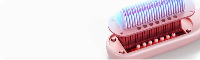 Steamline pro with blue light on a white background