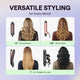 Wavytalk 3 in 1 Curling Wand Set with Heated Round Brush,Versatile Styling