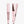 Pink hair straightener with digital display on a white background