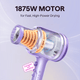 Purple Blown Away with 1875W motor on a light purple background