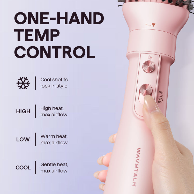 Wavytalk Hair Dryer Brush Set, Air Sculpt 4-in-1 Hot Air Brush Set