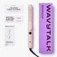 Pink hair Cool Curl straightener with Wavytalk packaging and manuals on a white background