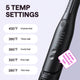 Black Cool Curl Pencil with temperature settings displayed on a light purple background