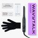 Wavytalk black Cool Curl Pencil with packaging and glove on a white background