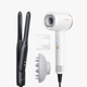 White Turblow Pro and black Cool Curl Pencil with attachments on a white background