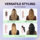 Wavytalk 3 in 1 Curling Wand Set with Heated Round Brush,Versatile Styling