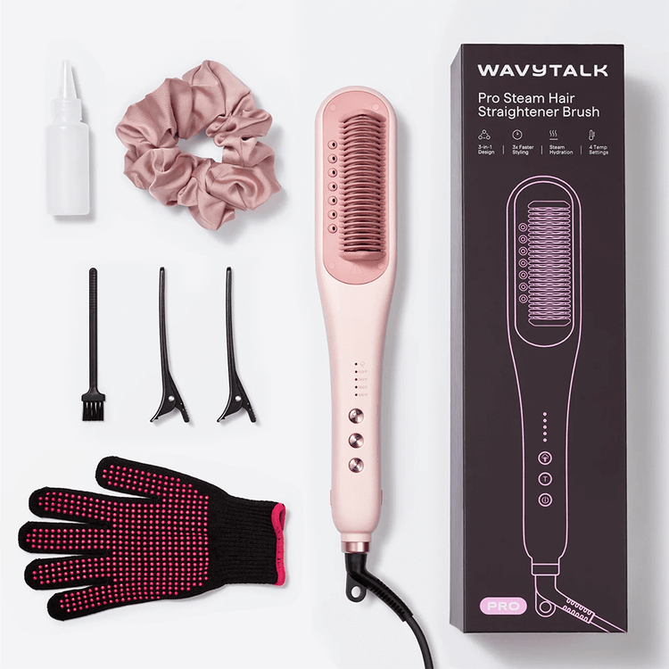 Wavytalk Steamline Pro Steam Straightener Brush - for Smooth Shiny Wavytalk Steamline Pro Steam Straightener Brush - for Smooth Shiny