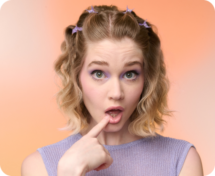Women with beach waves hair