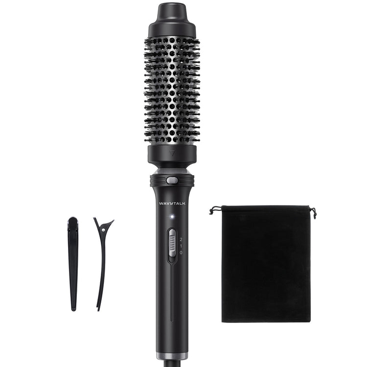 Wavytalk Thermal Brush 1.5" Detachable Heated Round Brush for Blowout Look