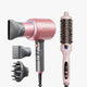 Rose Gold Blown Away and pink Blowout Boost display on a white background