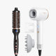 Rose gold Blowout Boost and white Turblow Pro display on a white background