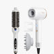 White Blowout Boost and white Turblow Pro display on a white background