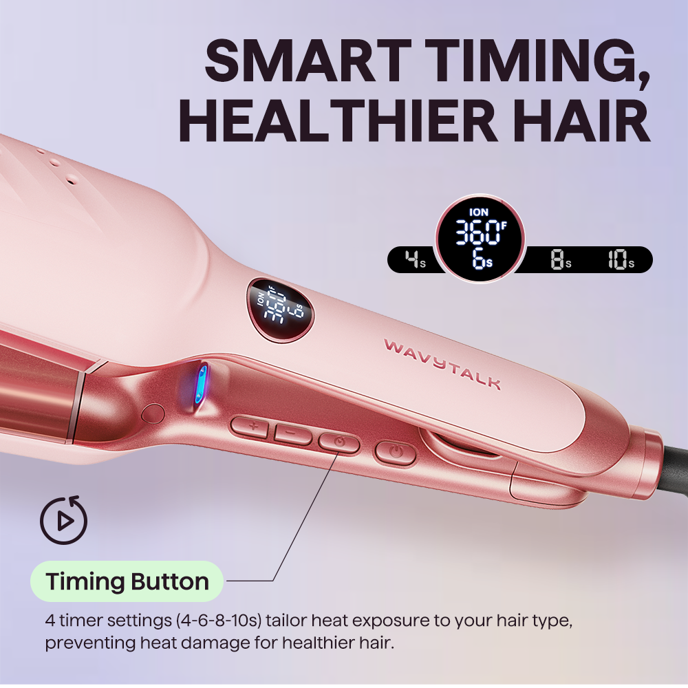Wavytalk Power Wave | Hair Crimping Iron for Natural, Loose Waves