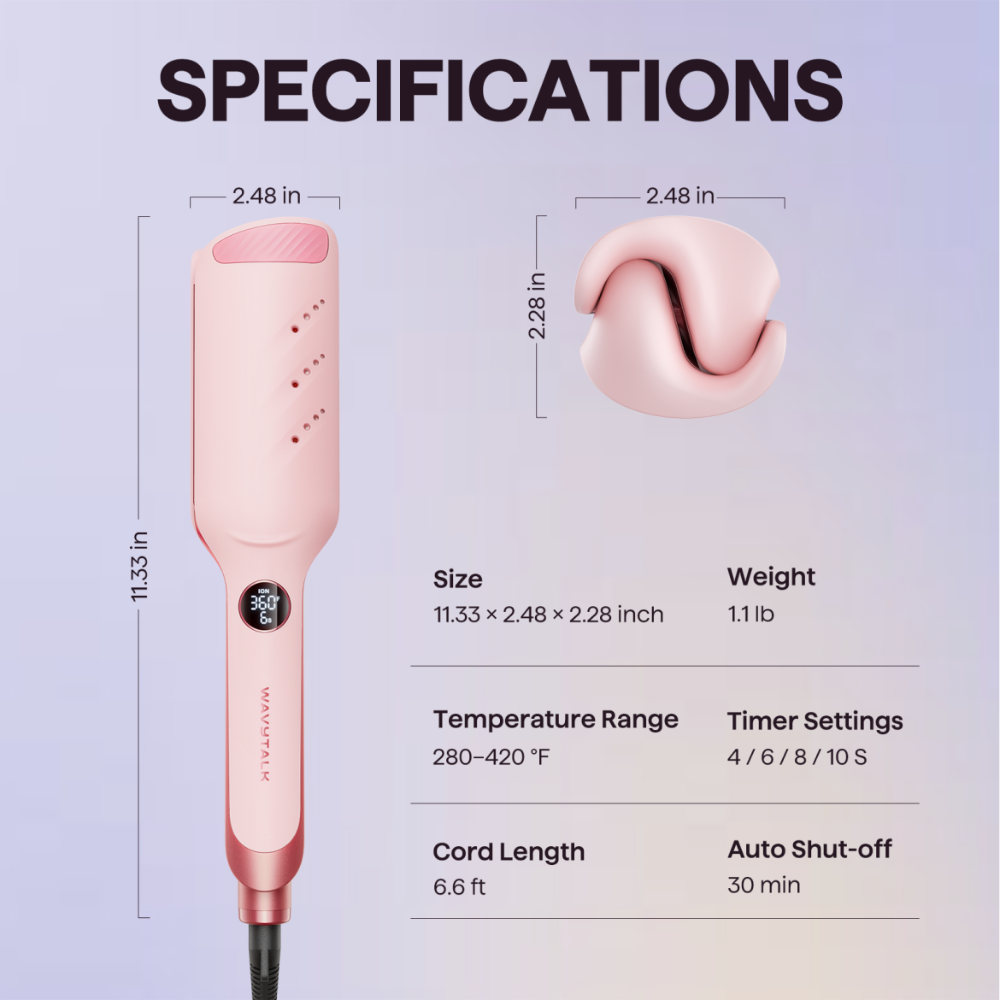 Wavytalk Power Wave | Hair Crimping Iron for Natural, Loose Waves Wavytalk Power Wave | Hair Crimping Iron for Natural, Loose Waves