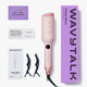 Pink Power Wave iron with Wavytalk packaging and accessories on a white background
