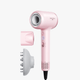 Pink Turblow Pro hair dryer with attachments on a white background