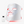 White LED face mask with red lights and remote control on a white background, featuring the brand 'Wavutalk'.