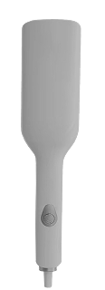 Gray hair straightener on a white background