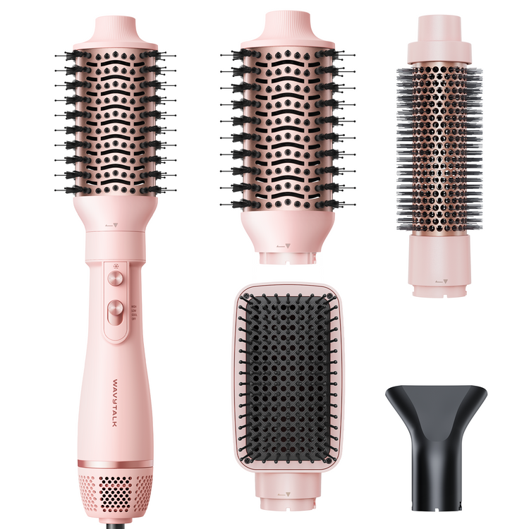 Wavytalk Hair Dryer Brush Set, Air Sculpt 4-in-1 Hot Air Brush Set