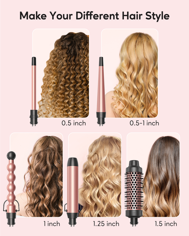 5 in 1 Curling Wand Set