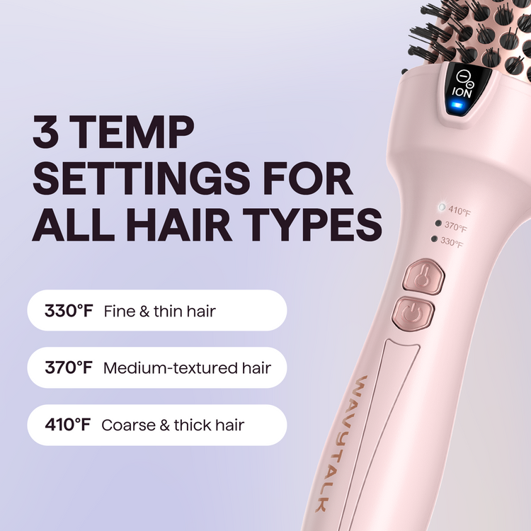 Wavytalk Thermal Brush Blowout Express 1.5" Ionic Heat Round Brush