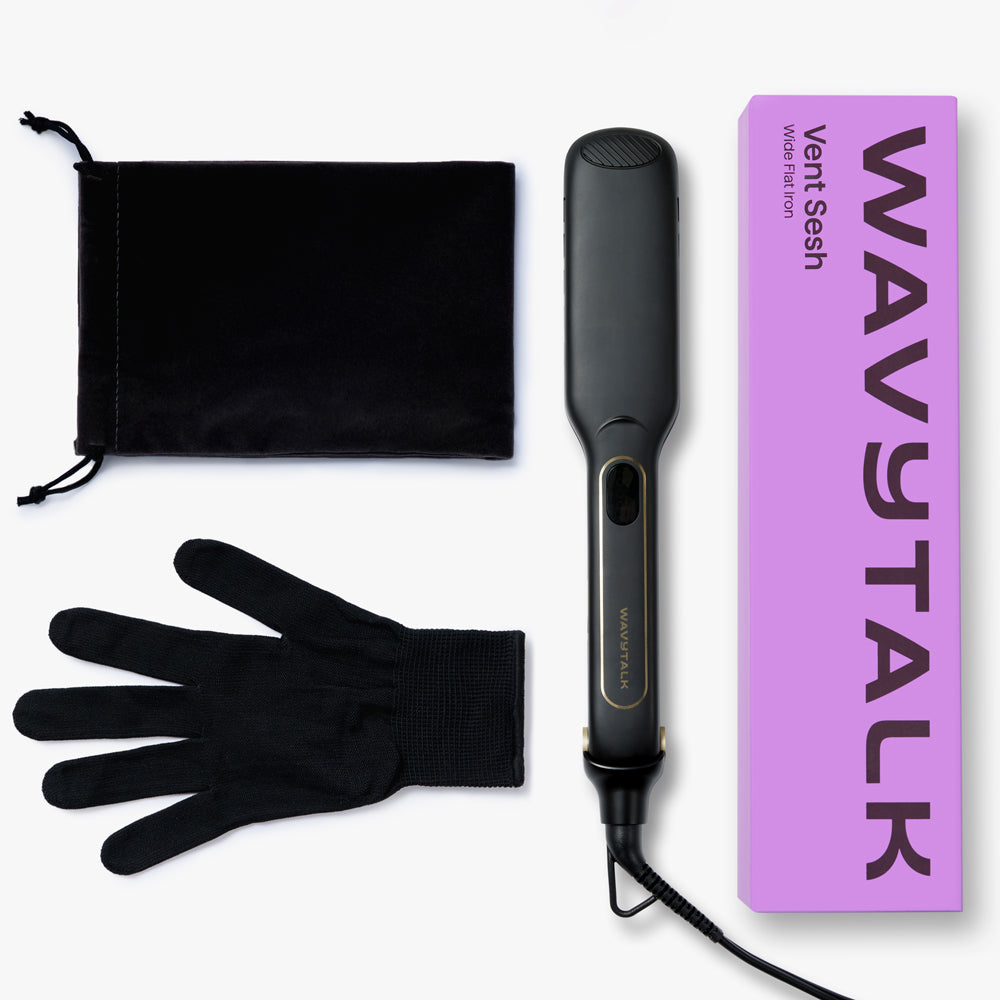 Black Vent Sesh with black glove, black pouch, and purple packaging on a white background