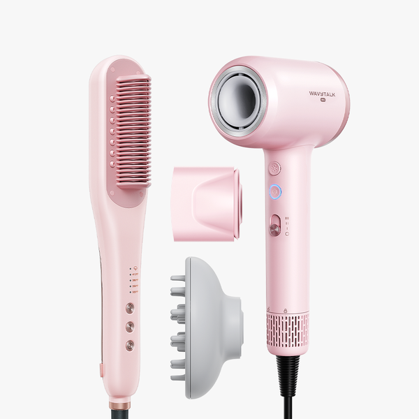 Pink Steamline Pro and pink Turblow Pro on a white background