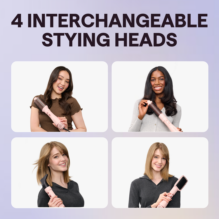Wavytalk Hair Dryer Brush Set, Air Sculpt 4-in-1 Hot Air Brush Set