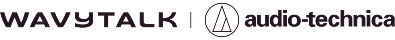 Wavytalk logo with audio-technica logo