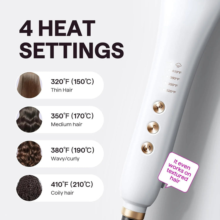Wavytalk Steamline Pro Steam Straightener Brush - for Smooth Shiny