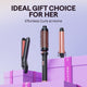 Wavytalk 3 in 1 Curling Wand Set with Heated Round Brush,Versatile Styling